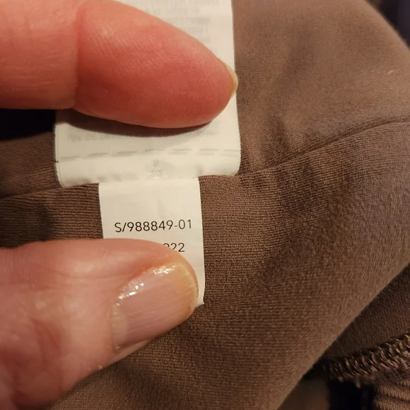 Athleta X Alicia Keys Elation Ribbed Tight In Taupe. Size S. EUC.#988849 - Picture 5 of 6